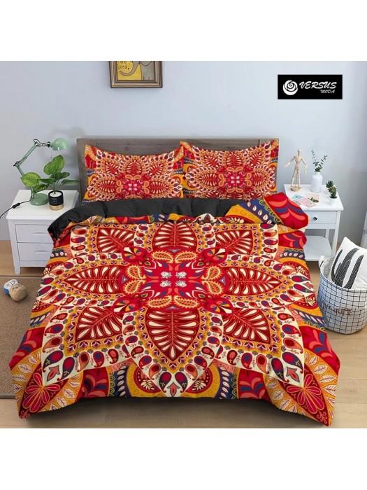 Set Copri Piumone Federe Copripiumino Etnico Mandala Duvet Cover BED0108